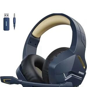 Blue Gaming Headset with Microphone